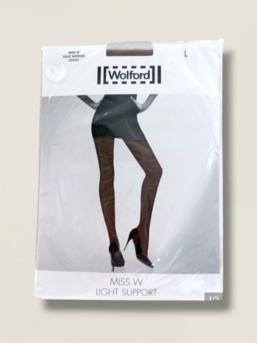 New! WOLFORD DIAMANT MISS W 40 LIGHT SUPPORT TIGHTS Size LARGE